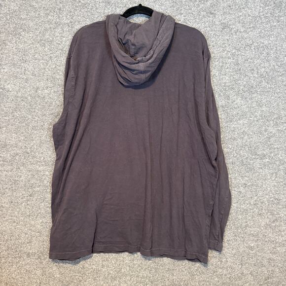 The North Face Sweater Mens 2XL Blue Henley Snap Pullover Sweatshirt Hoodie - Picture 10 of 11